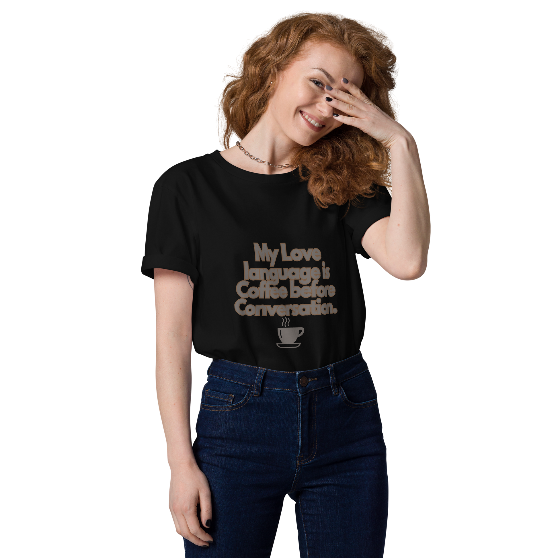Cellar 8T Coffee - Love Language - Unisex Organic Cotton T-Shirt image 9