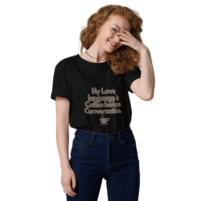 Cellar 8T Coffee - Love Language - Unisex Organic Cotton T-Shirt image 9