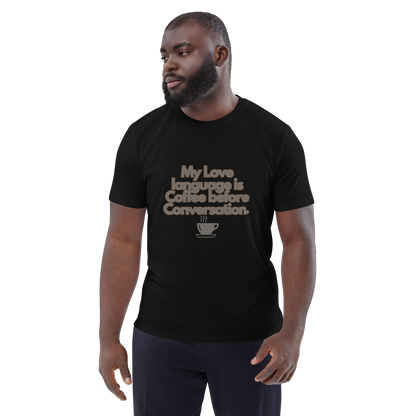 Cellar 8T Coffee - Love Language - Unisex Organic Cotton T-Shirt image 18