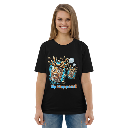 Cellar 8T Whisky - Sip Happens - Unisex Organic Cotton T-Shirt image 12