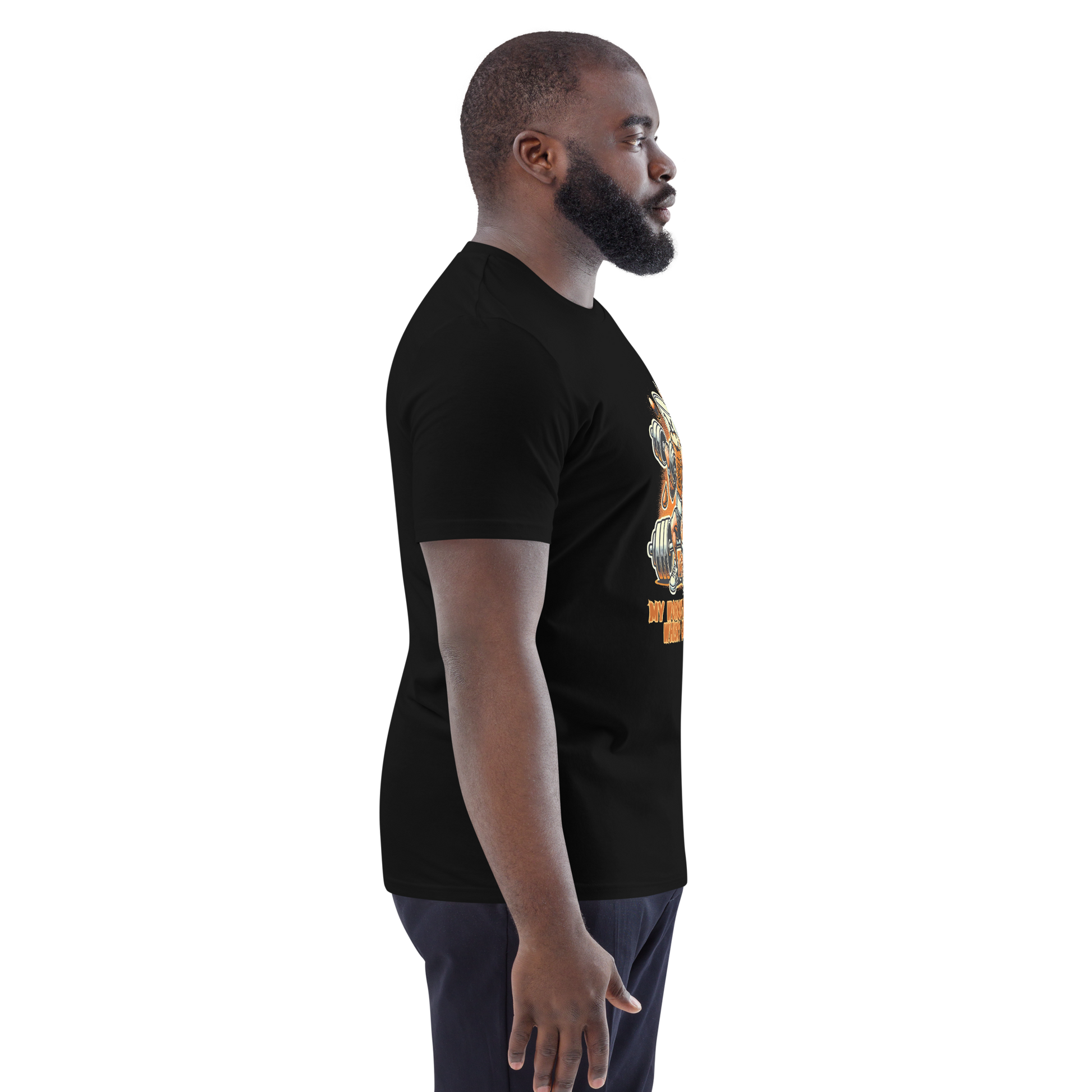 Cellar 8T Whisky - Workout - Unisex Organic Cotton T-Shirt image 6