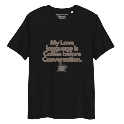 Cellar 8T Coffee - Love Language - Unisex Organic Cotton T-Shirt image 31