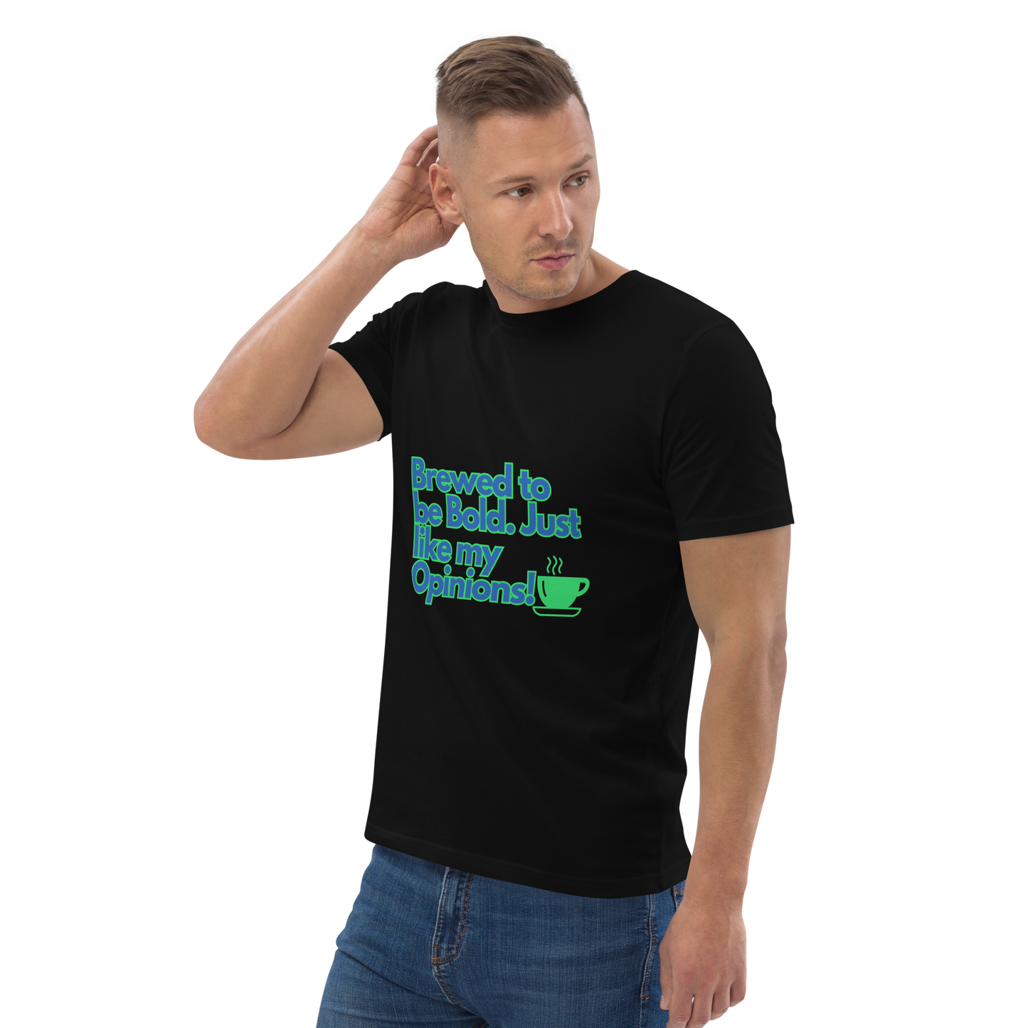 Cellar 8T Coffee - Brewed - Unisex Organic Cotton T-Shirt image 6
