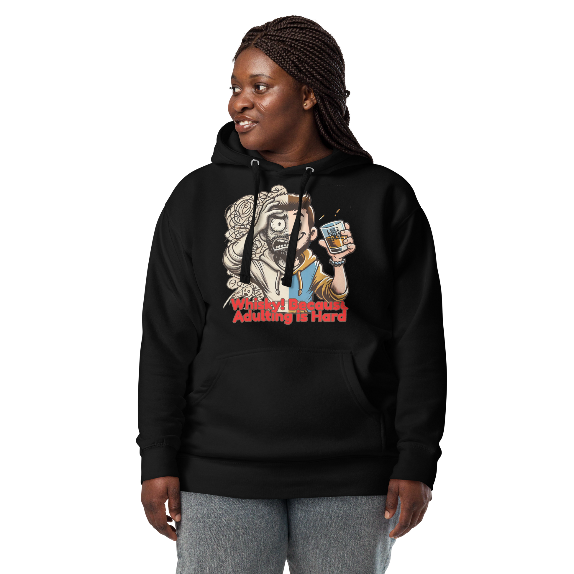 Cellar 8T Whisky - Adulting - Unisex Hoodie image 18