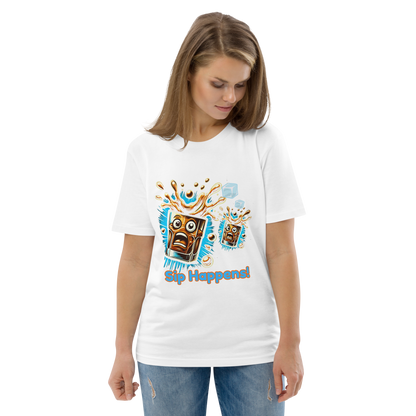 Cellar 8T Whisky - Sip Happens - Unisex Organic Cotton T-Shirt image 0