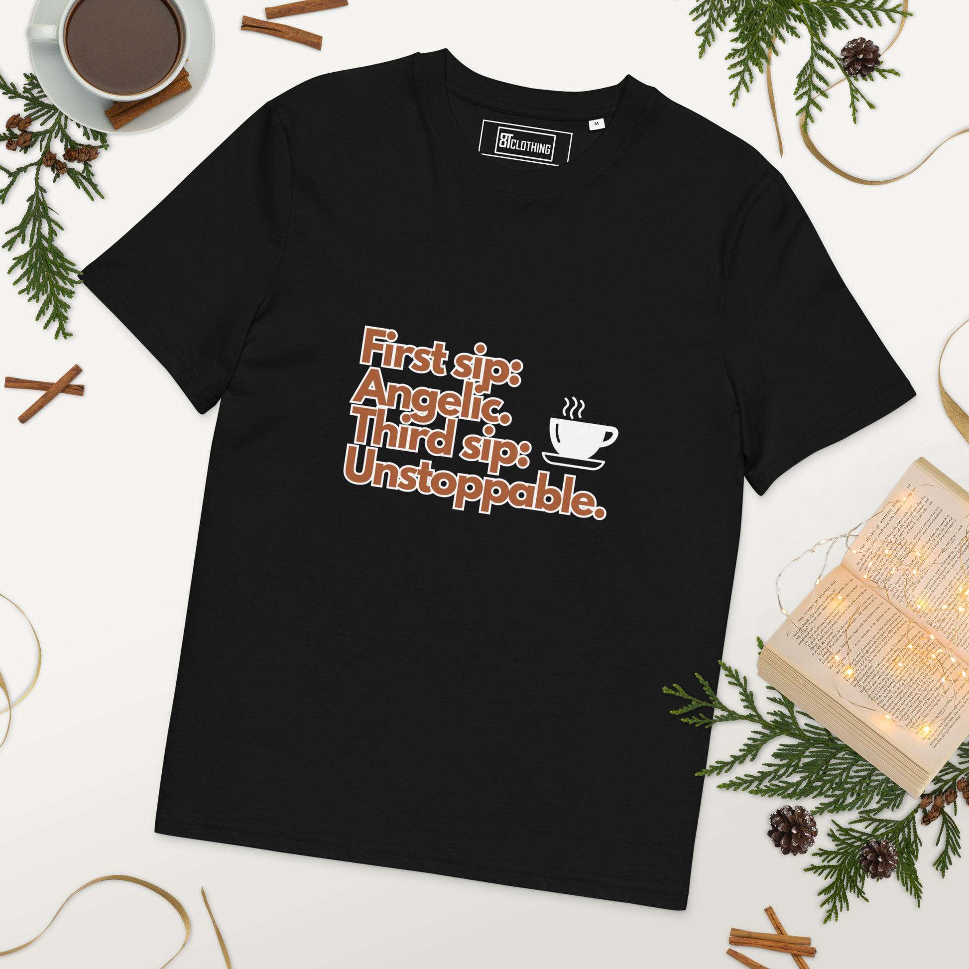 Cellar 8T Coffee - Unstoppable - Unisex Organic Cotton T-Shirt image 31