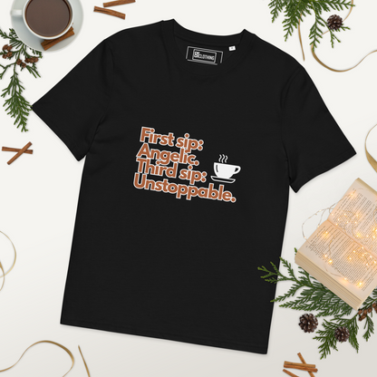 Cellar 8T Coffee - Unstoppable - Unisex Organic Cotton T-Shirt image 31