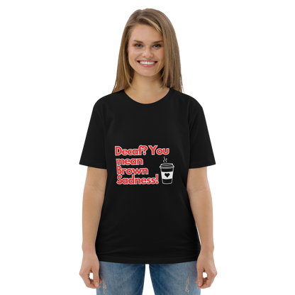 Cellar 8T Coffee - Brown Sadness - Unisex Organic Cotton T-Shirt image 3