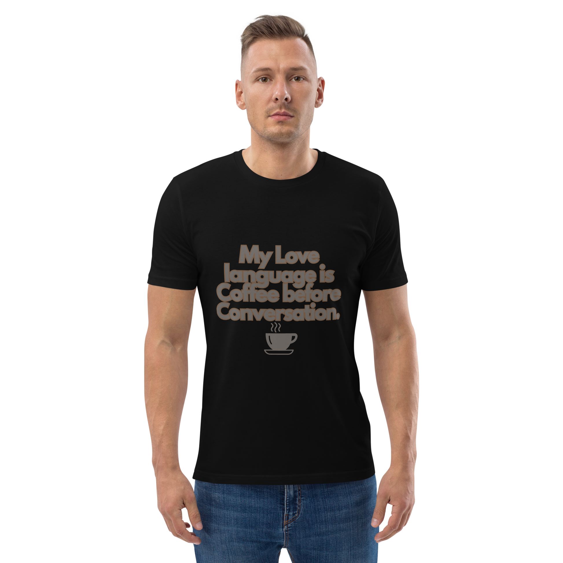 Cellar 8T Coffee - Love Language - Unisex Organic Cotton T-Shirt image 20