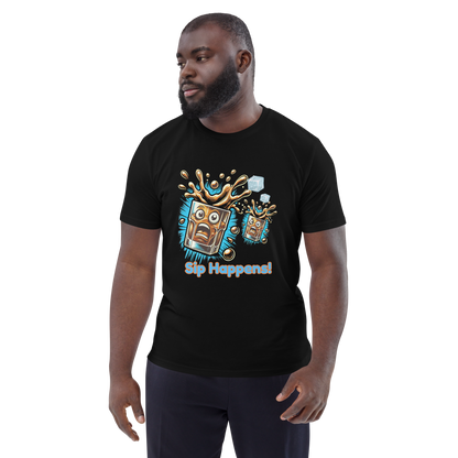 Cellar 8T Whisky - Sip Happens - Unisex Organic Cotton T-Shirt image 8