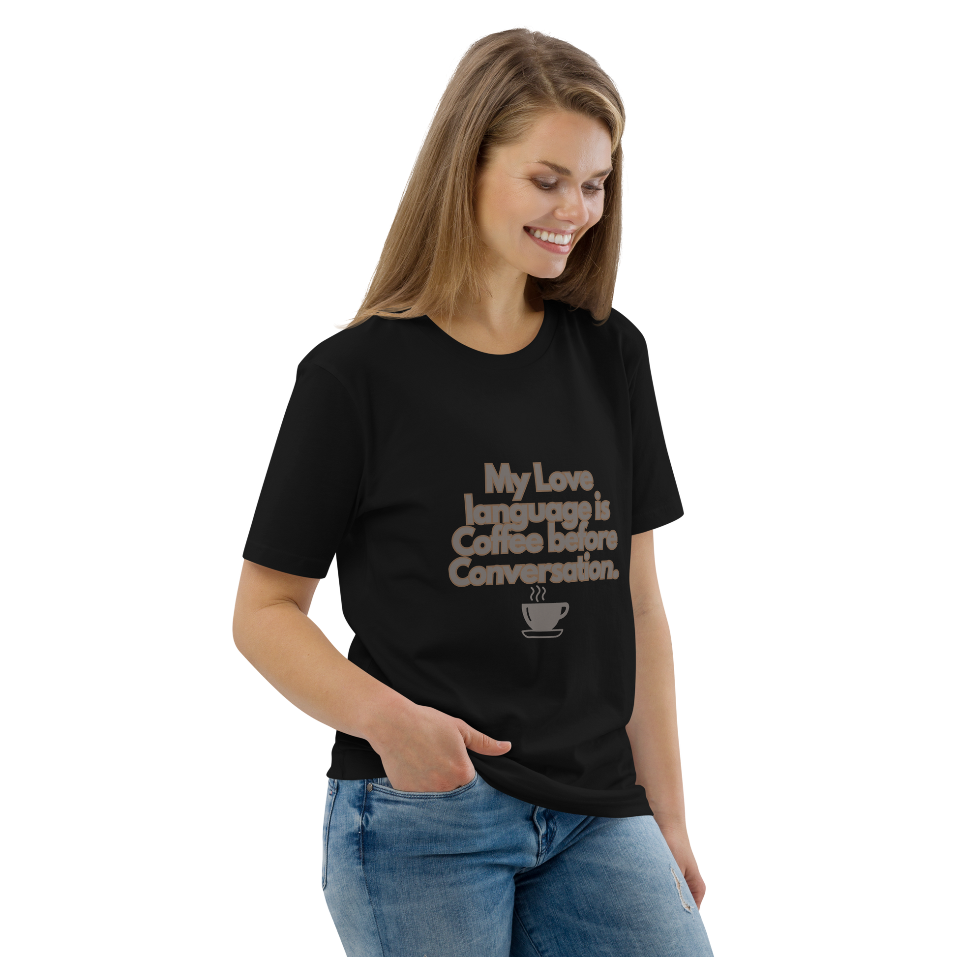 Cellar 8T Coffee - Love Language - Unisex Organic Cotton T-Shirt image 0