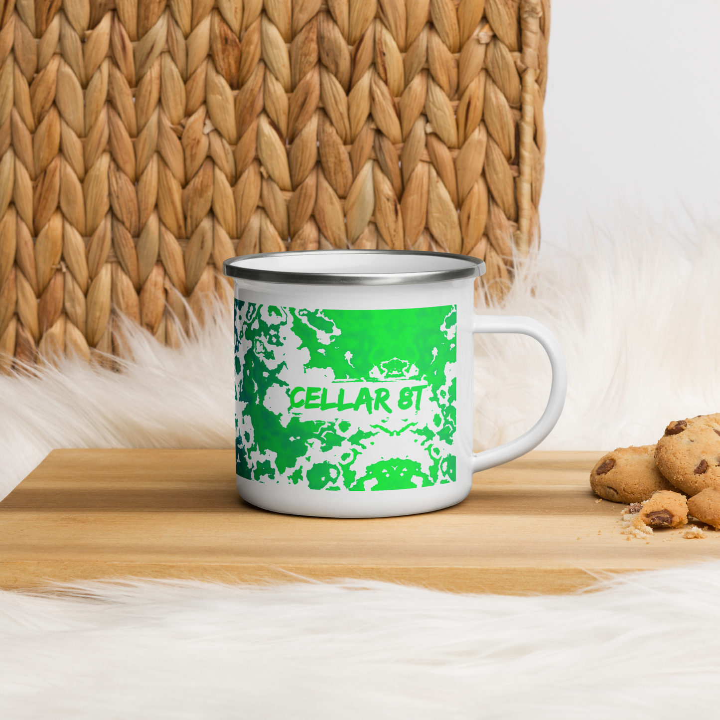 Cellar 8T - Coastal Caramel - Enamel Mug