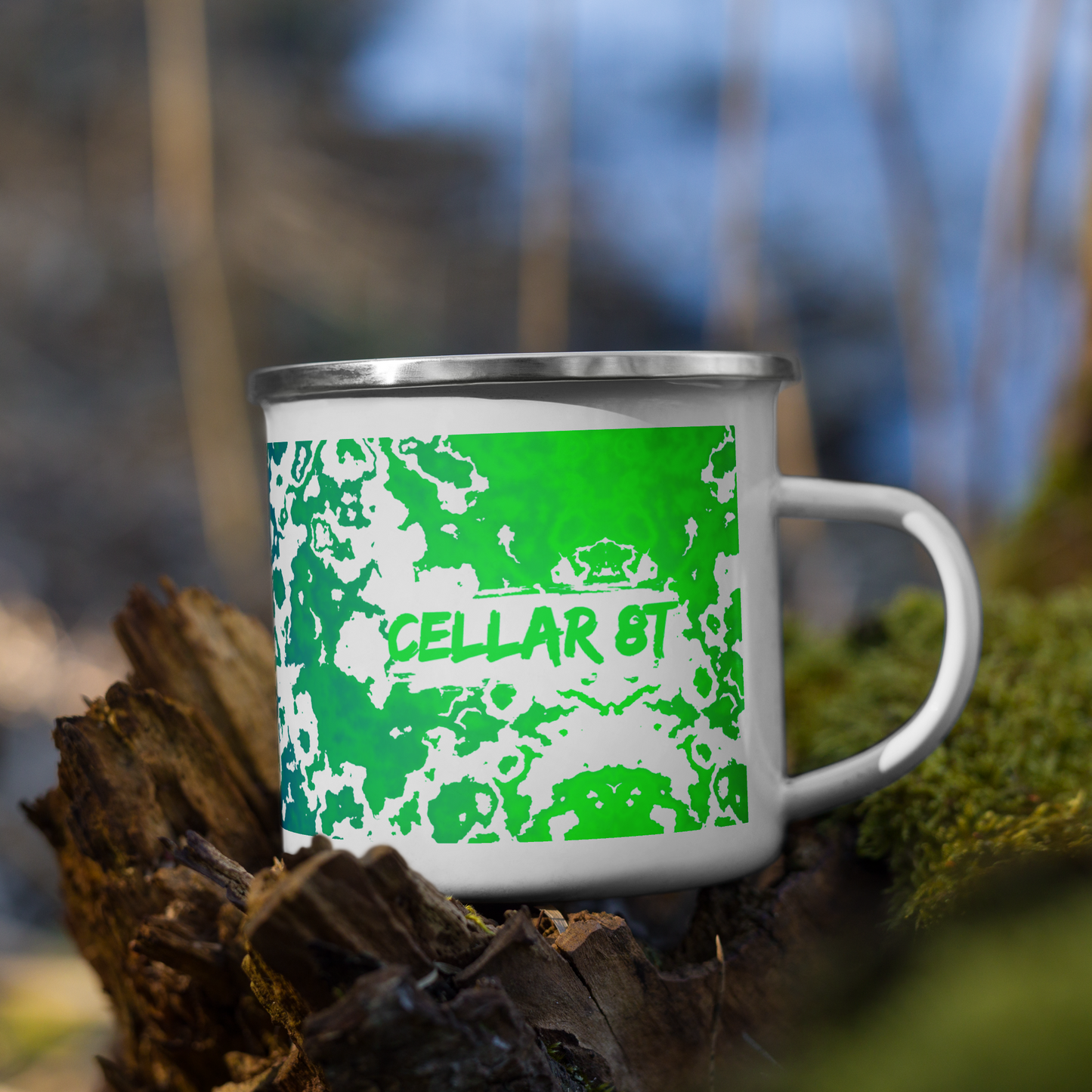 Cellar 8T - Coastal Caramel - Enamel Mug
