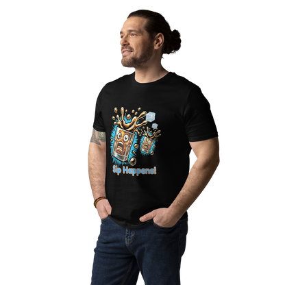 Cellar 8T Whisky - Sip Happens - Unisex Organic Cotton T-Shirt image 0