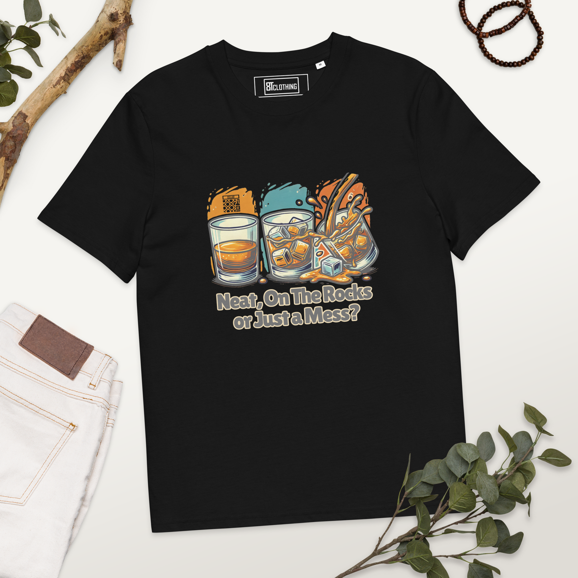Cellar 8T Whisky - Neat - Unisex Organic Cotton T-Shirt image 26