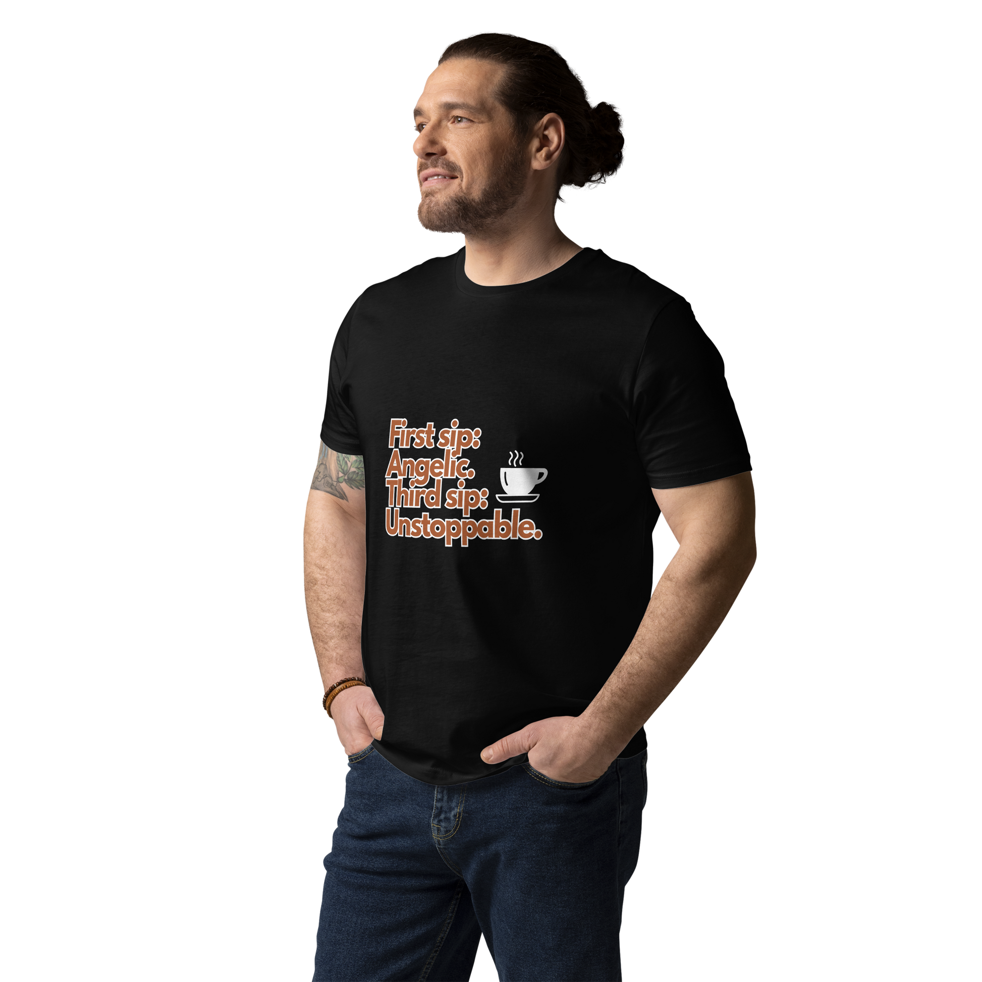 Cellar 8T Coffee - Unstoppable - Unisex Organic Cotton T-Shirt image 27