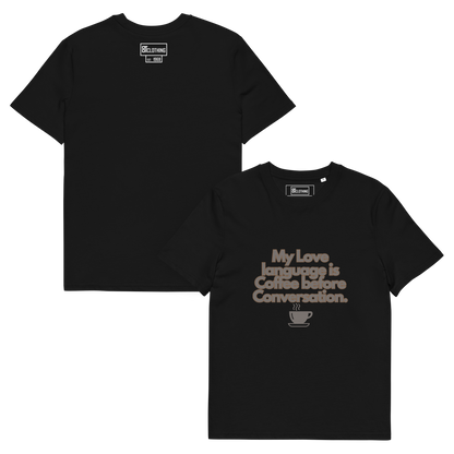 Cellar 8T Coffee - Love Language - Unisex Organic Cotton T-Shirt image 30