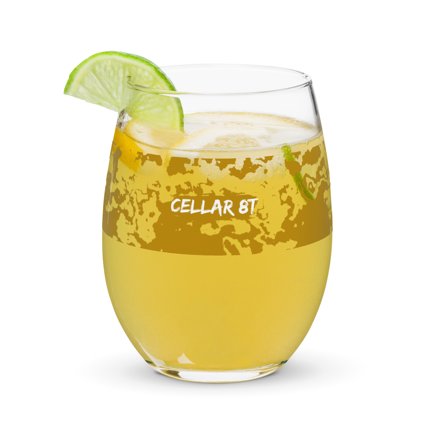Cellar 8T - Smoked Honey Gold - Stemless Glass