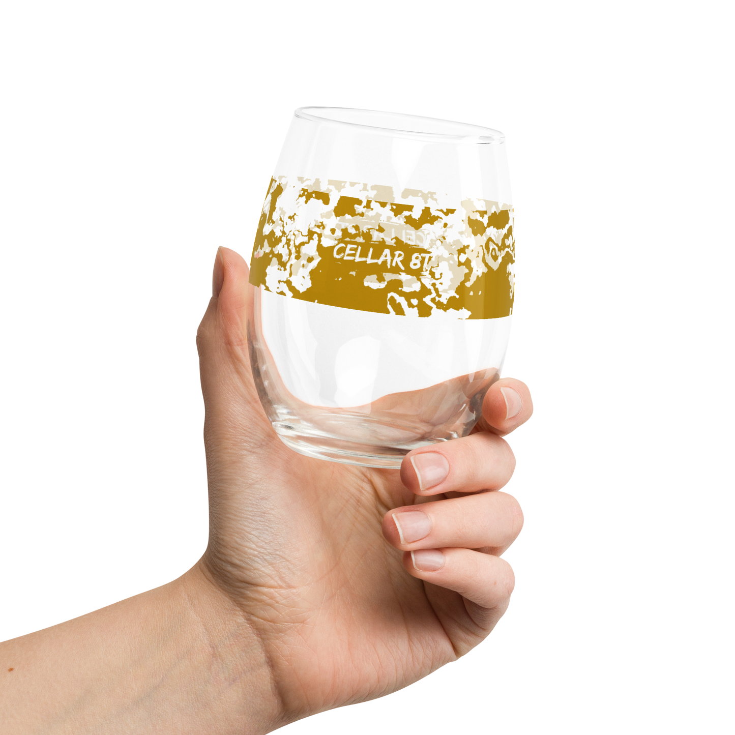 Cellar 8T - Smoked Honey Gold - Stemless Glass