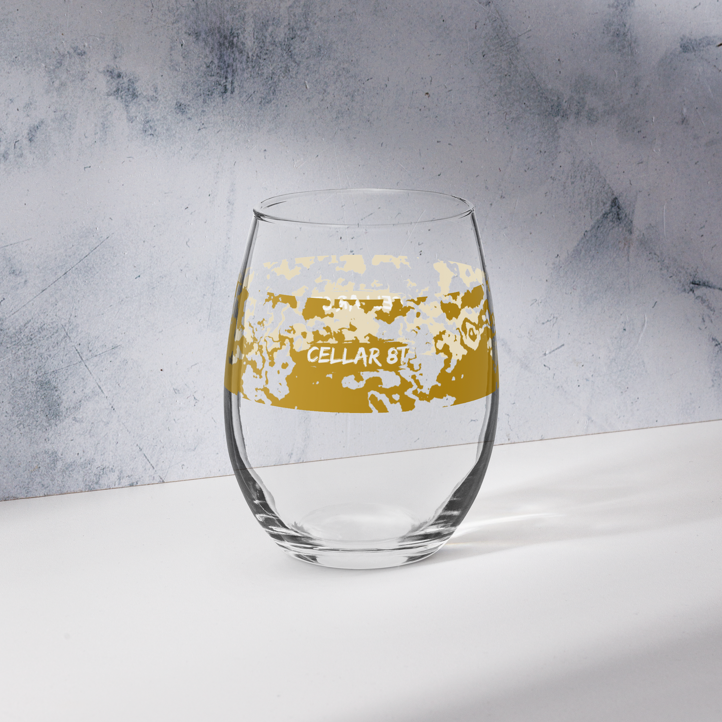 Cellar 8T - Smoked Honey Gold - Stemless Glass